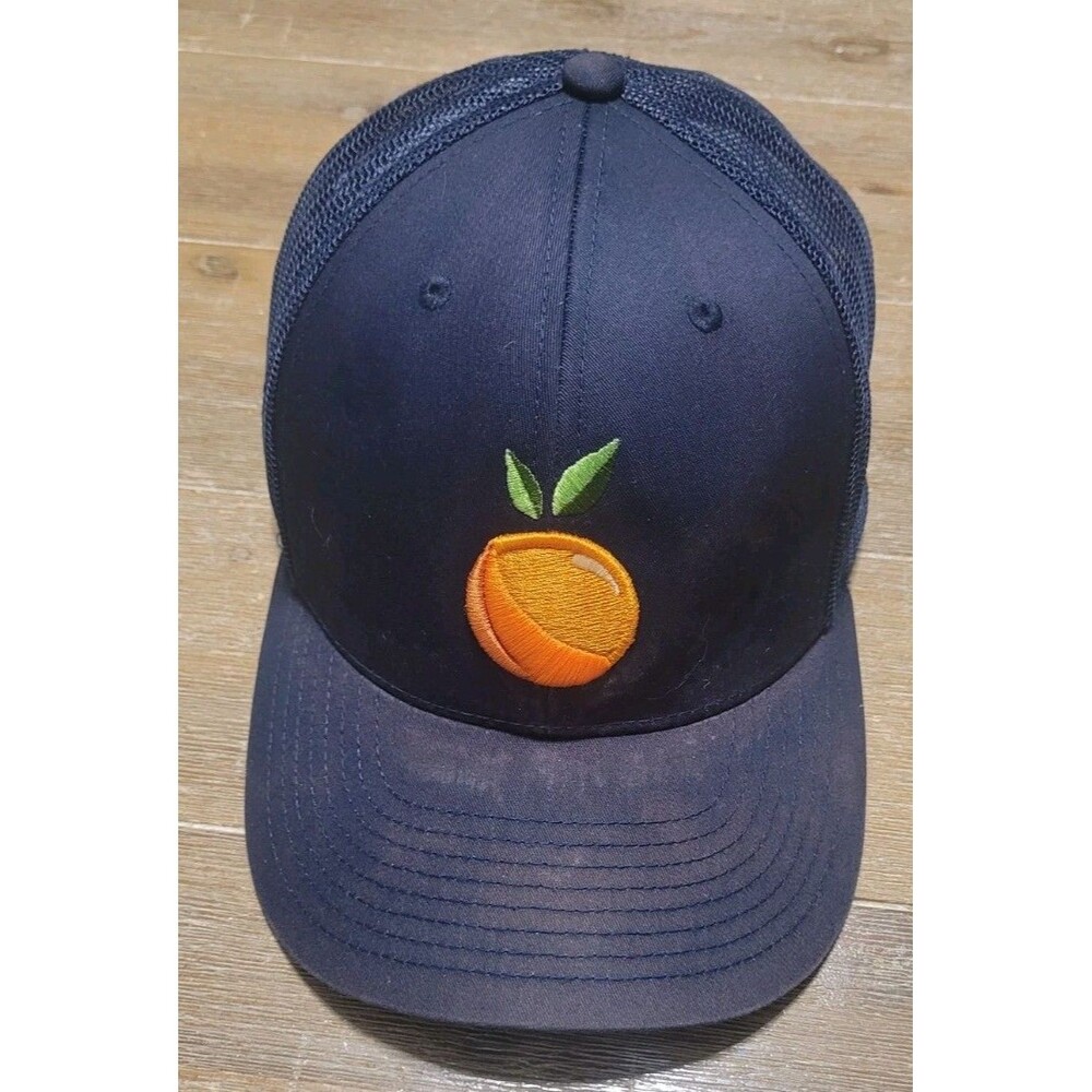 Cabot Citrus Farms Big Logo Trucker Hat Navy Blue Snapback Golf Cap
